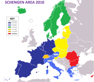 Cartina Schengen
