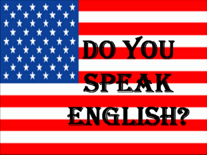 Parlare inglese